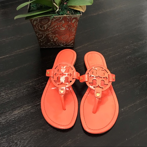 Tory Burch Shoes - {Tory Burch} Orange Miller Sandals